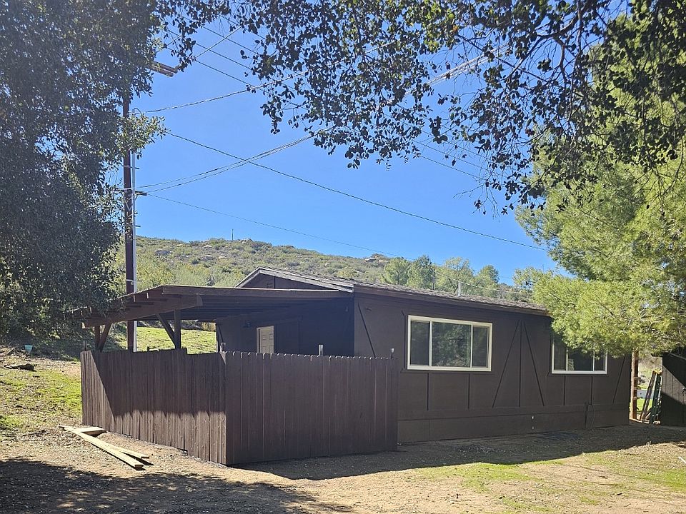 Front of house, fenced