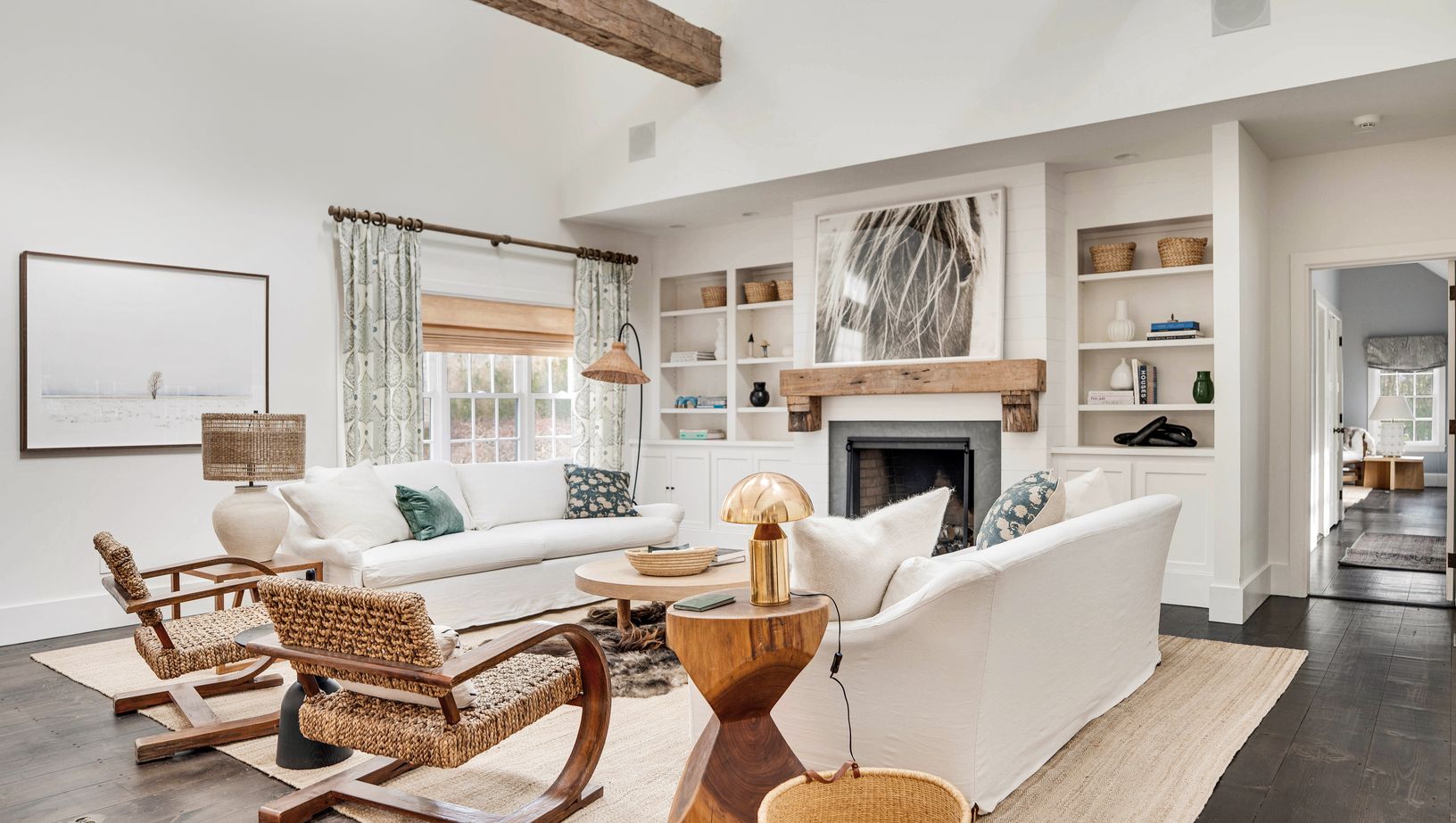  Family room with hall to Primary bedroom suite