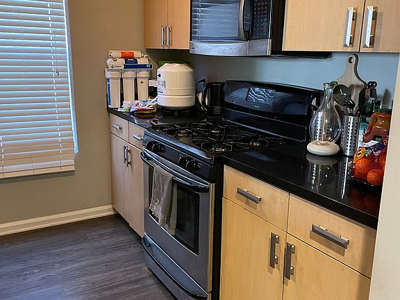 All appliances stay. They work very well. Gas stove.