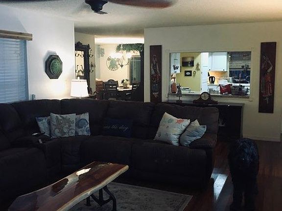 Living Room looking into the kitchen and the dining room