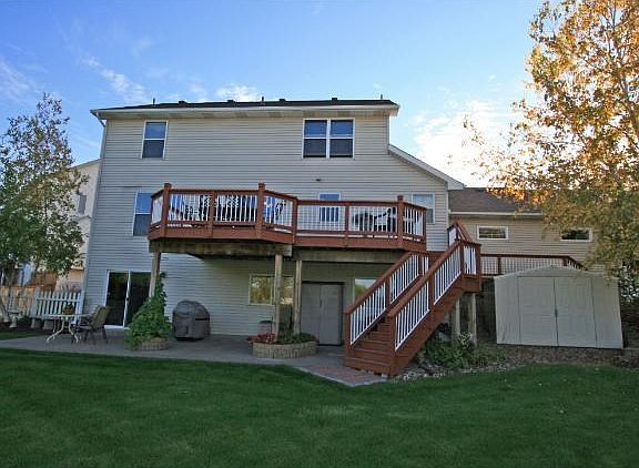 Spacious Two Store w/ oversized deck, concrete patio and storage shed for all the extras!