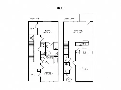 Floor plan B2 TOWNHOUSE