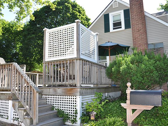 large deck for entertaining