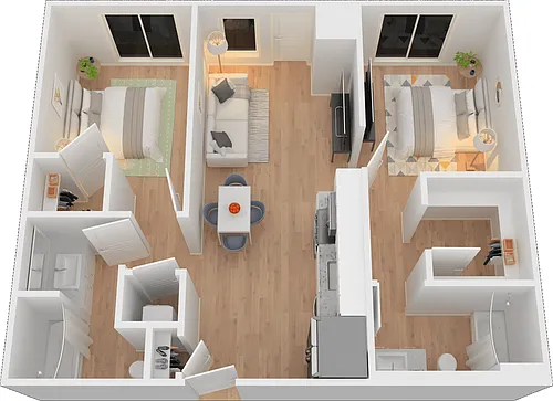Floor plan 2X2