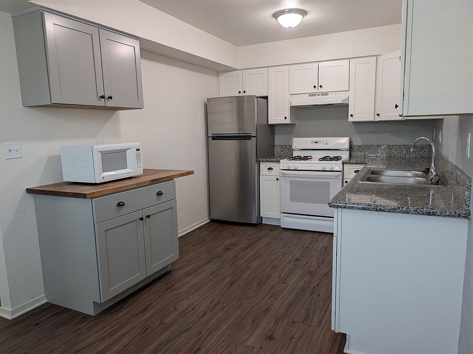 Kitchen appliances include: Full Size Refridgerator, Range, Dishwasher & microwave if needed.