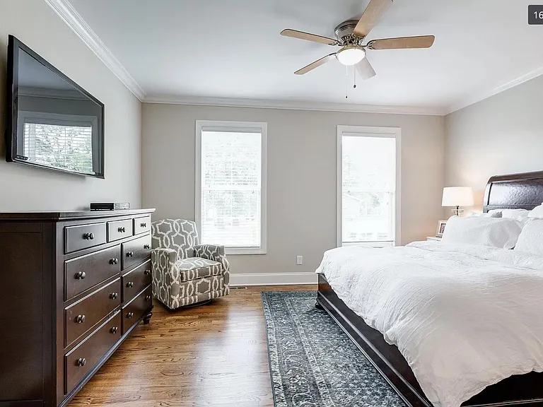 Master bedroom on first floor