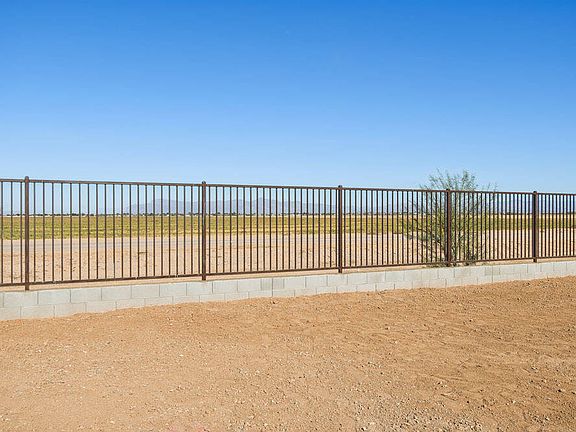 Backyard with view fencing