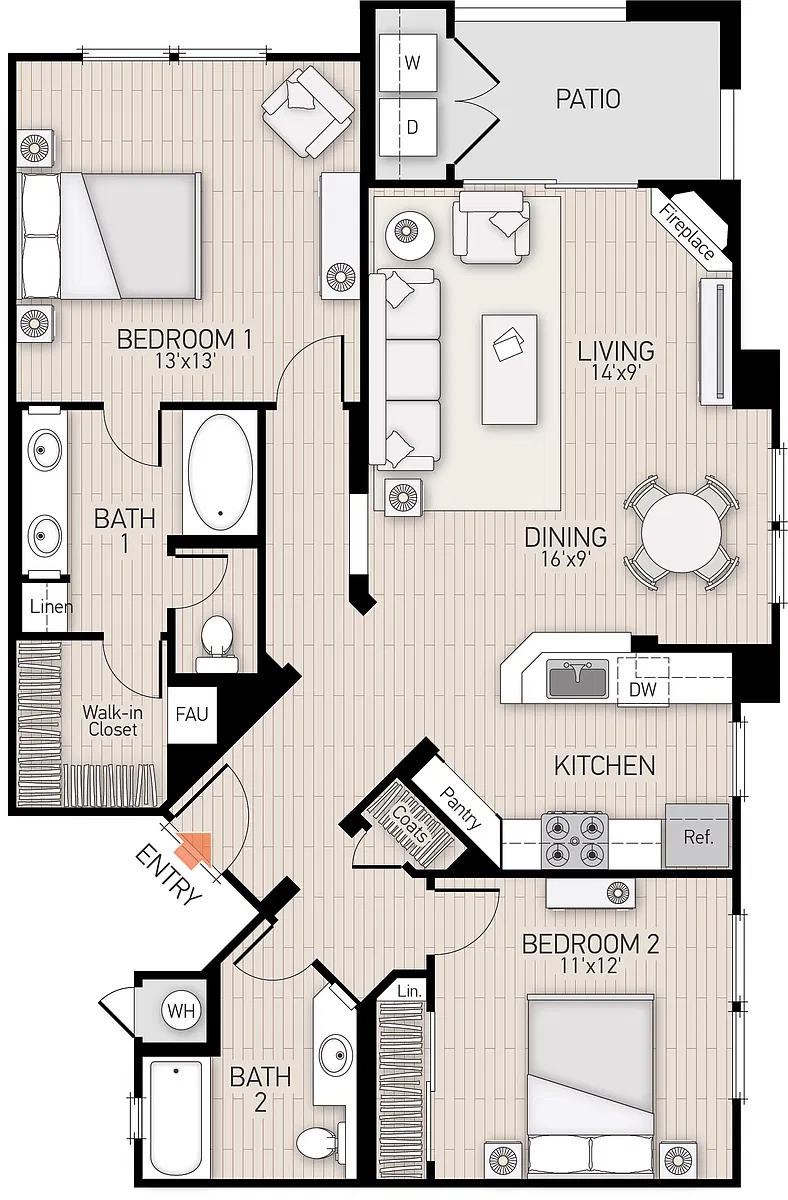 Floor plan Plan K