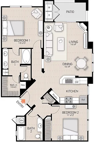 Floor plan Plan K