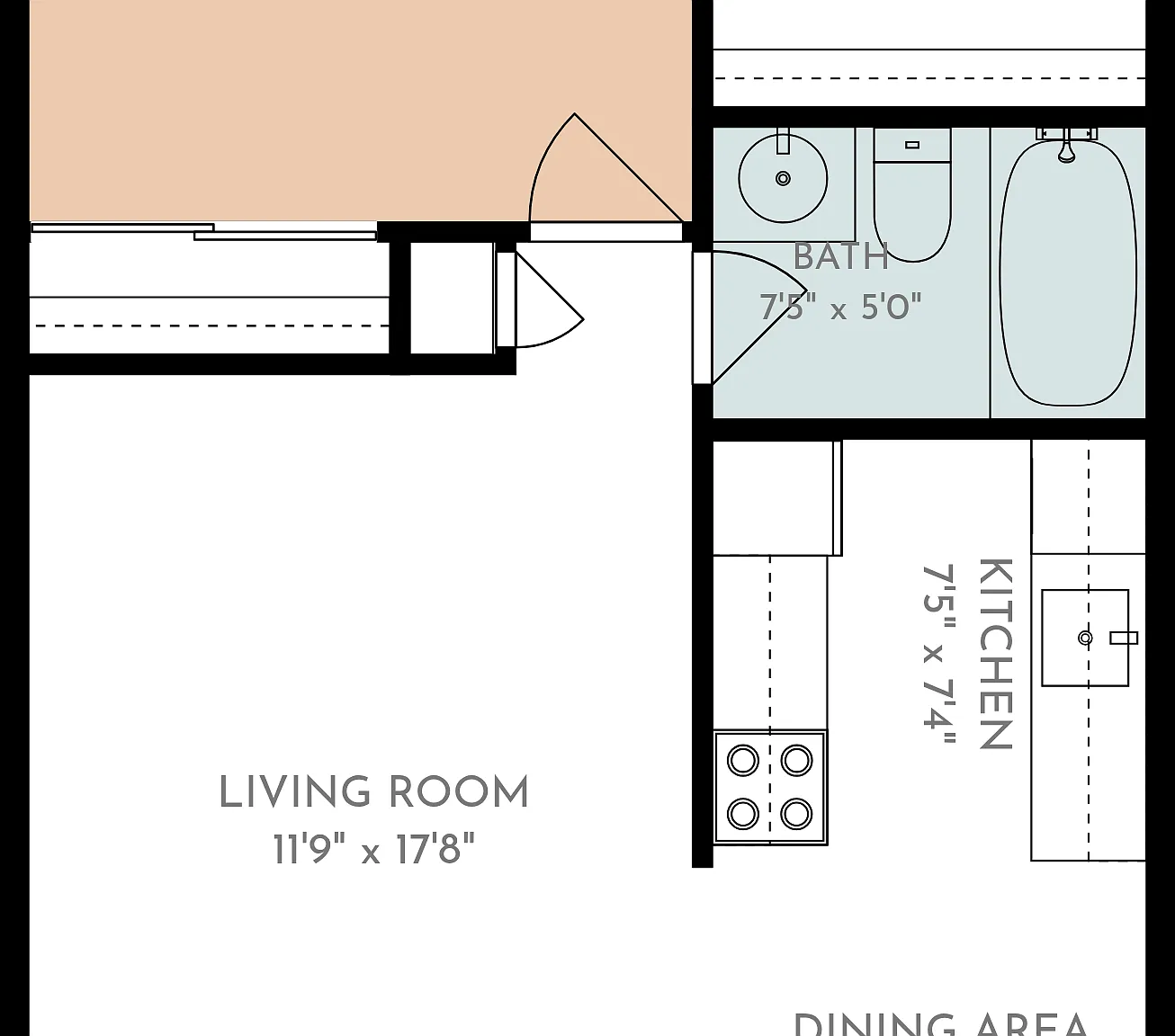 1 bed, 600 sqft, $1,750 — Photo 2