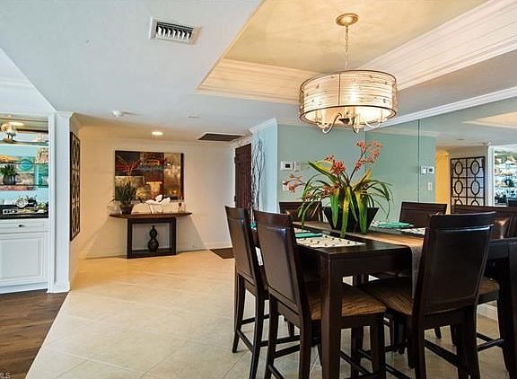 Water views from both dining areas also.