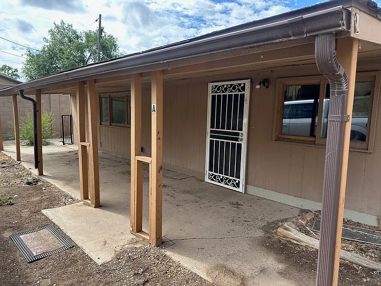 Front with covered porch