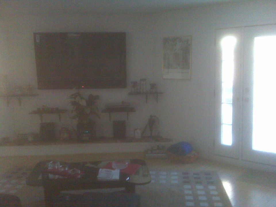 View from Living room looking at patio