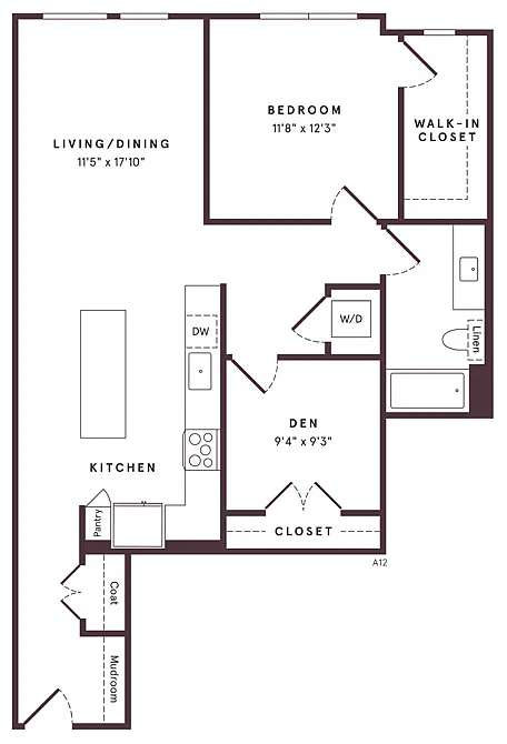 Floor plan A12 Den