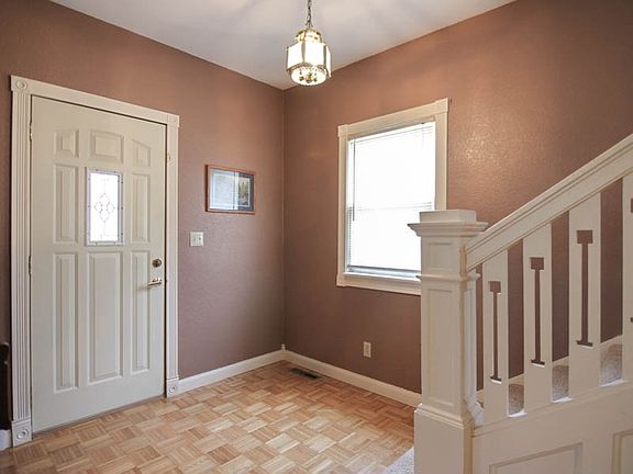 Front Entry with Parquet Floors