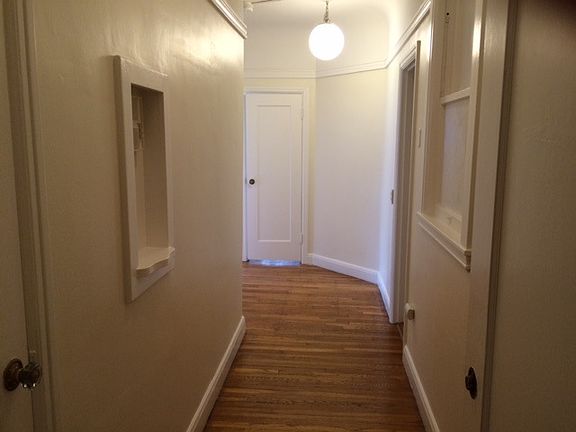 Hall to walk in closet