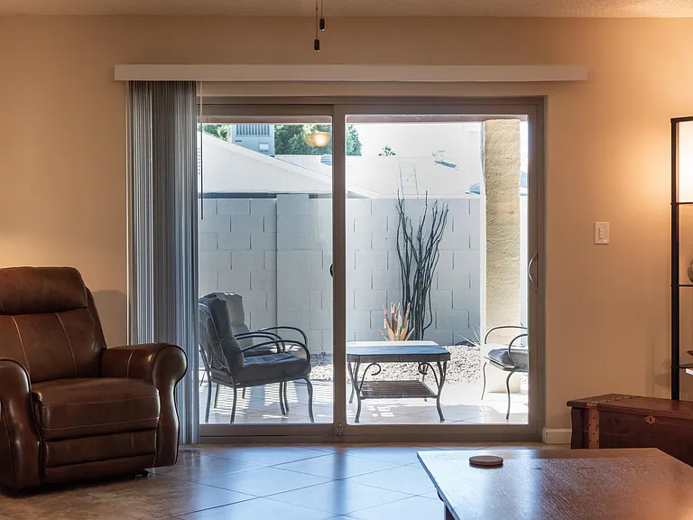 Door to rear patio
