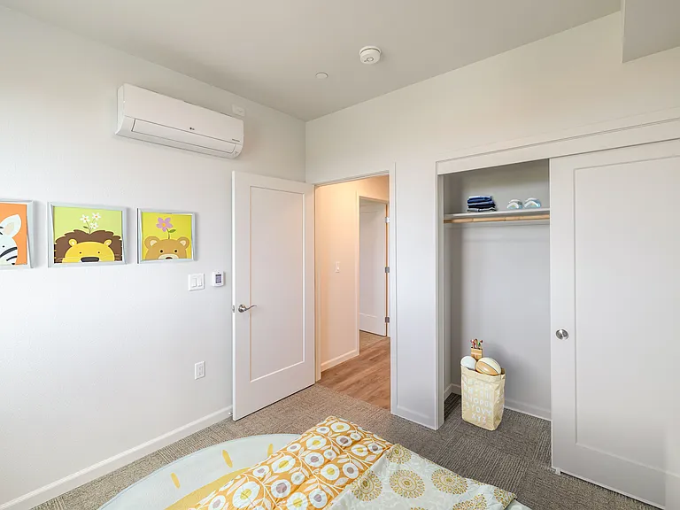 Kids' Room with abundant storage space.