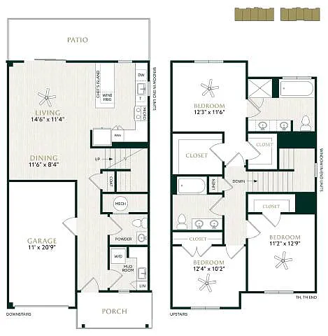 Floor plan TH1