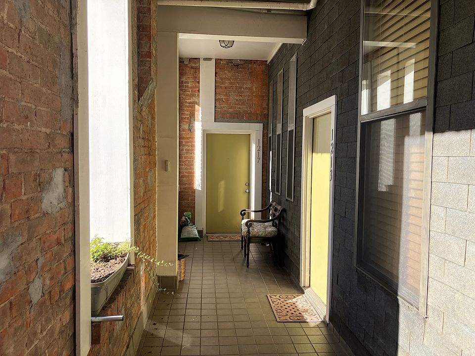 Breezeway outside 1213 Central.