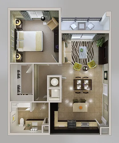 Floor plan A1C