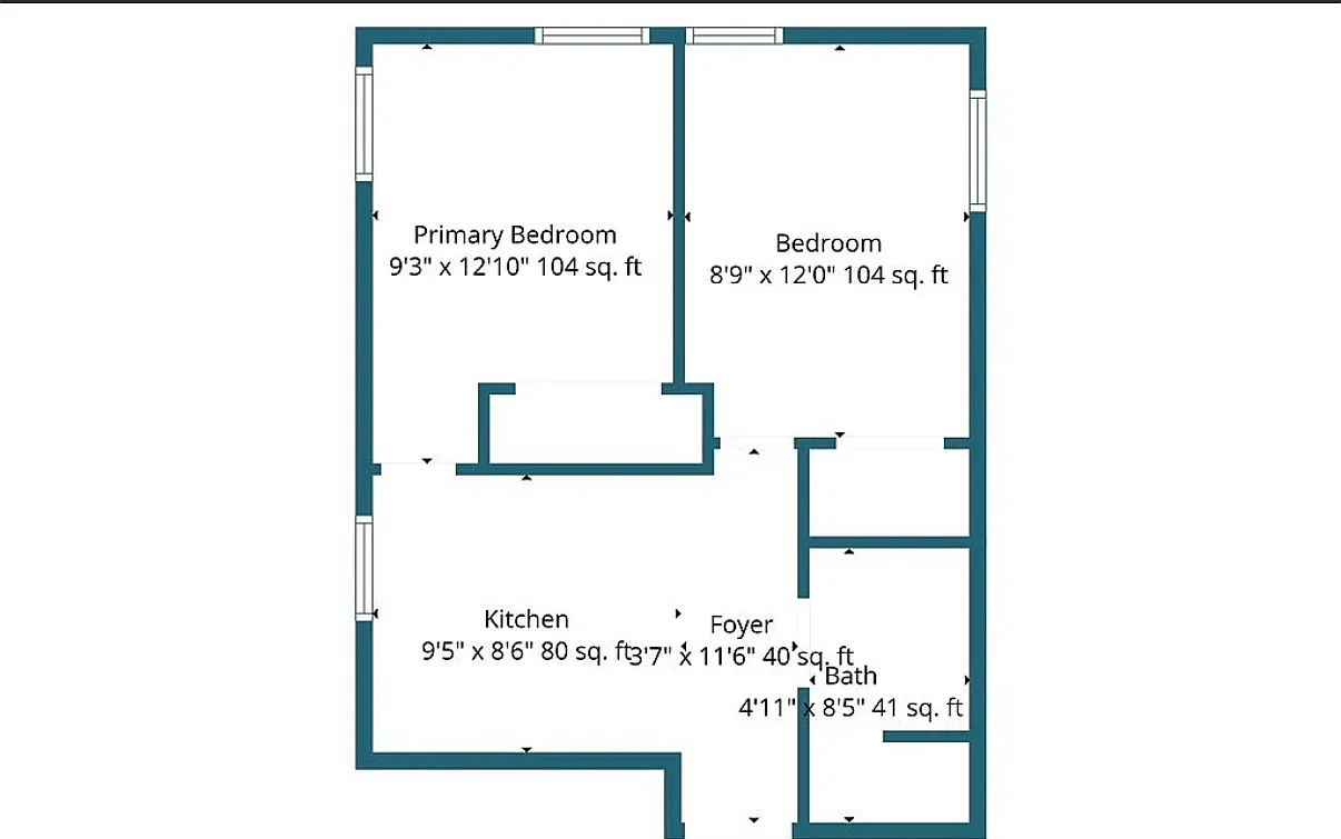 2 bed, $975 — Photo 1