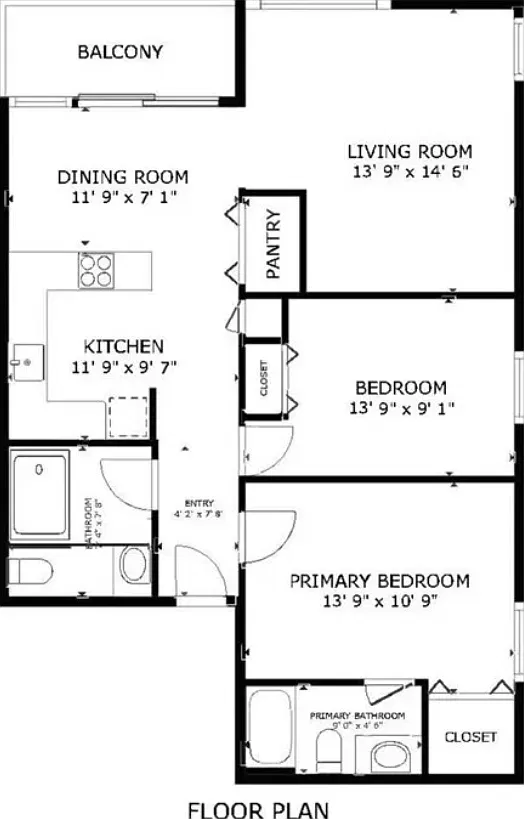 2 bed, 862 sqft, $2,950 — Photo 3