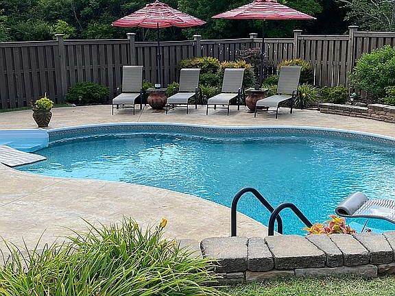 Heated salt water pool