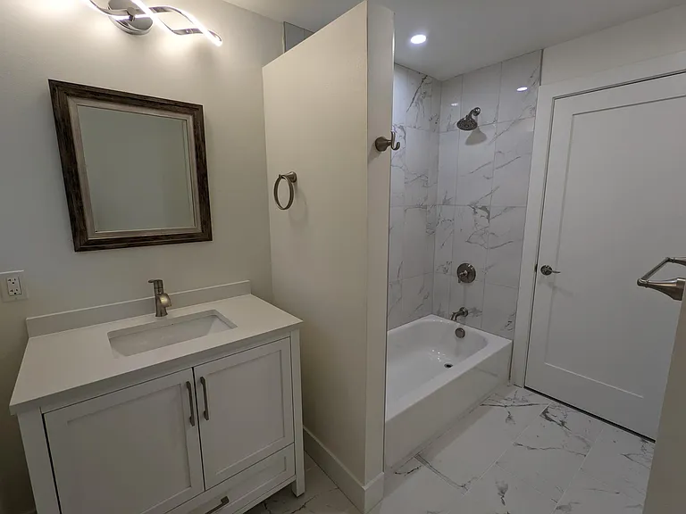 Hallway bathroom