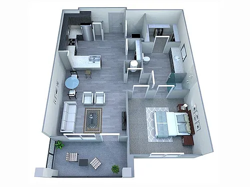 Floor plan A2 1X1