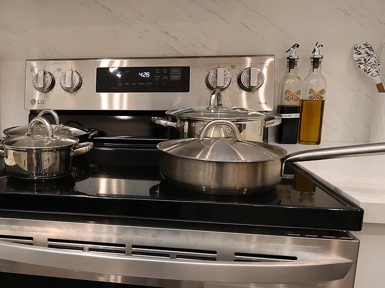 Kitchen Stove and Pots