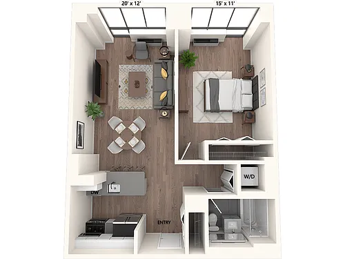 Floor plan A1-PH16-699sq