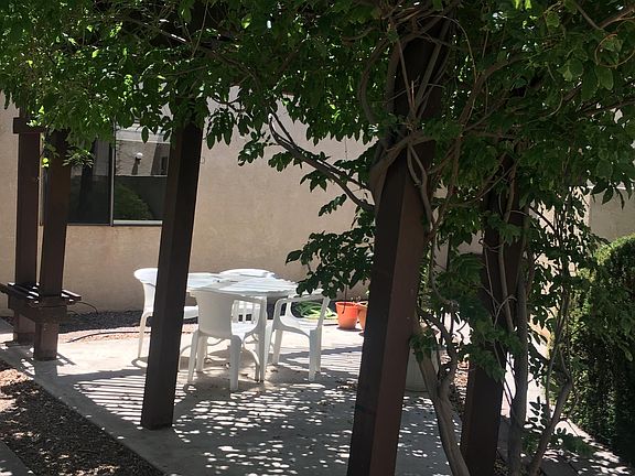 Shady place to have coffee and read the paper each morning...