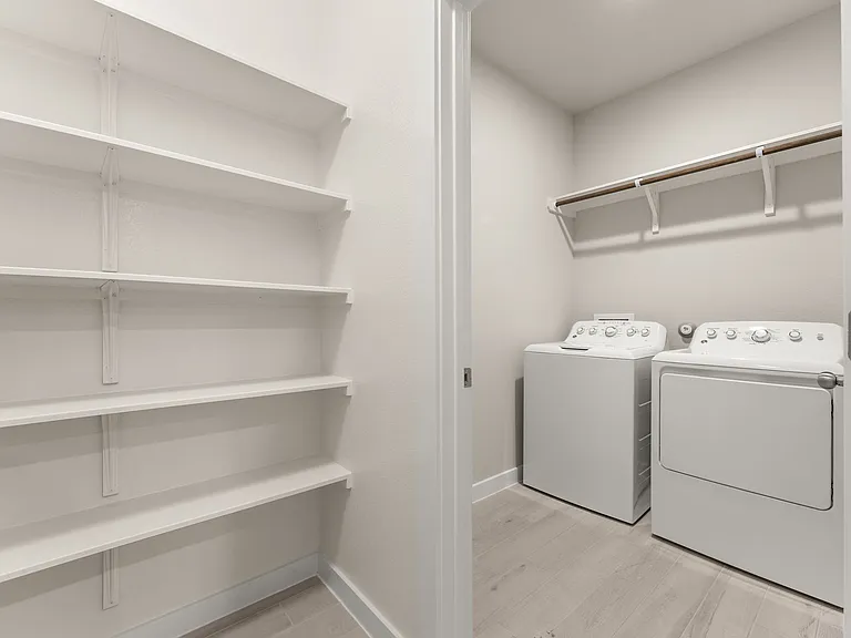 Good-size laundry/pantry area - washer and dryer are included.