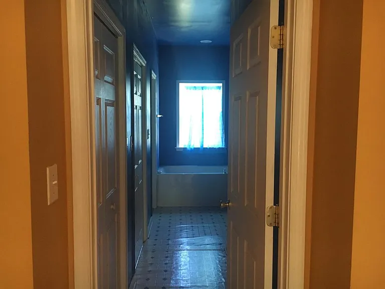 Hallway to master bath