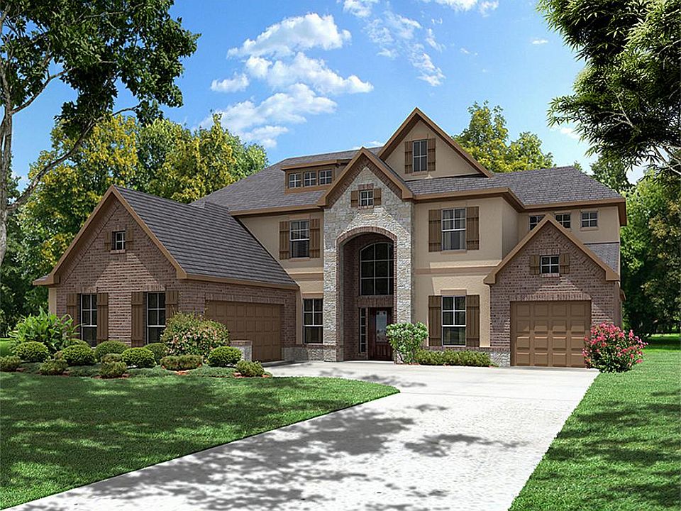 New Construction - Newmark Homes...Stone - Stucco and Brick Elevation on a large oversize lot...5 be