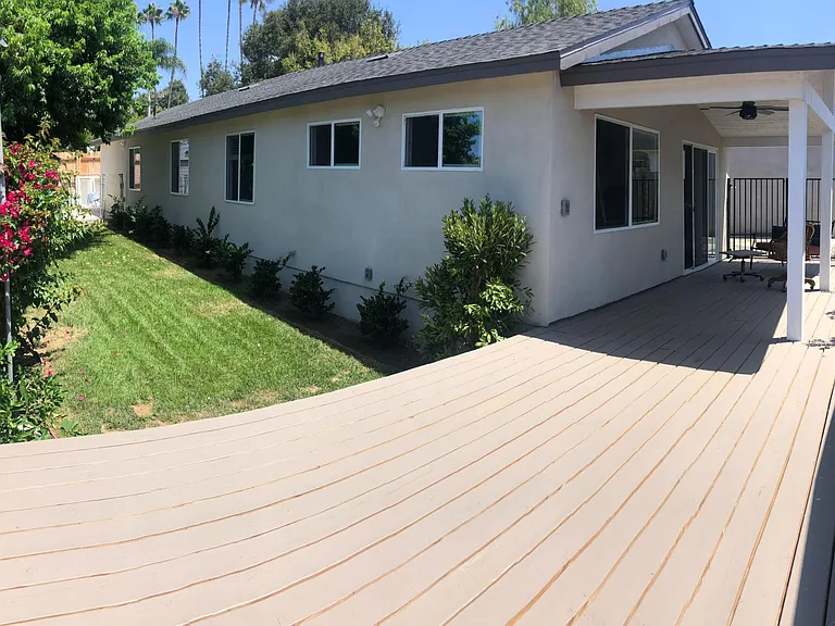 Private yard with no neighbors to the rear.