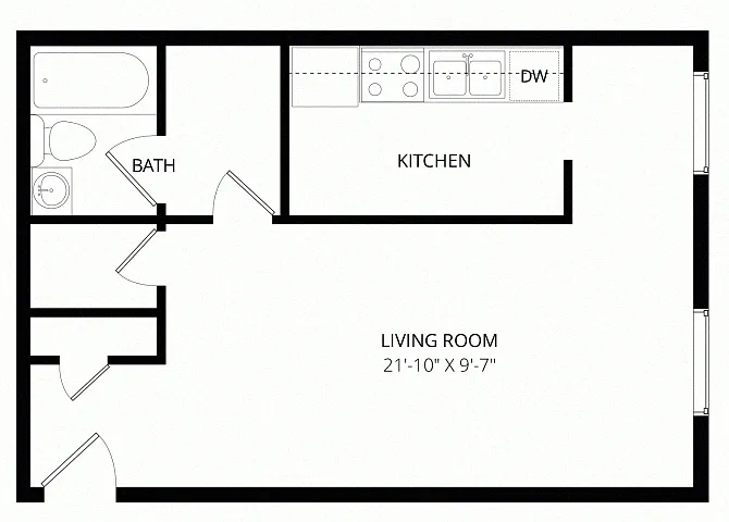 Floor plan Studio