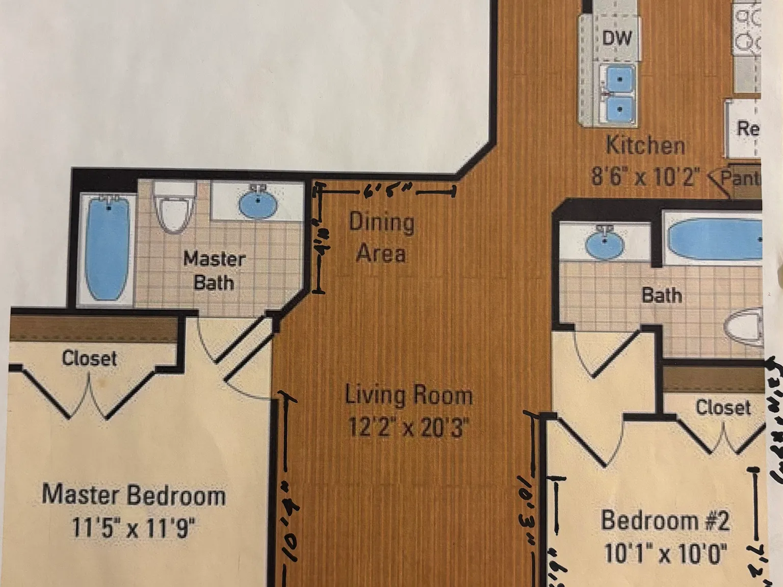 2 bed, 903 sqft, $3,200 — Photo 1