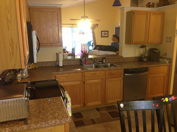 kitchen from eating area