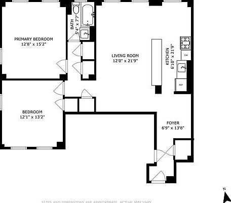 2nd image of 340 W 87th St APT 7A