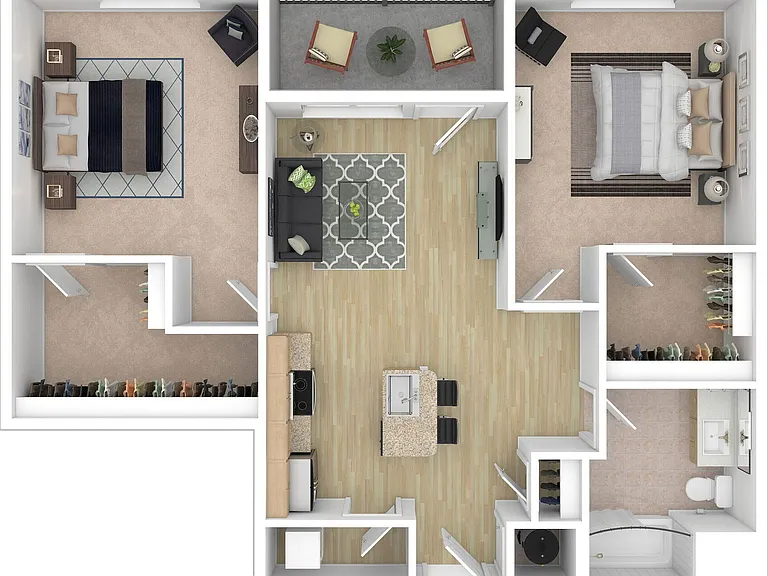 B1 3D Floor plan B1 3D Floor plan