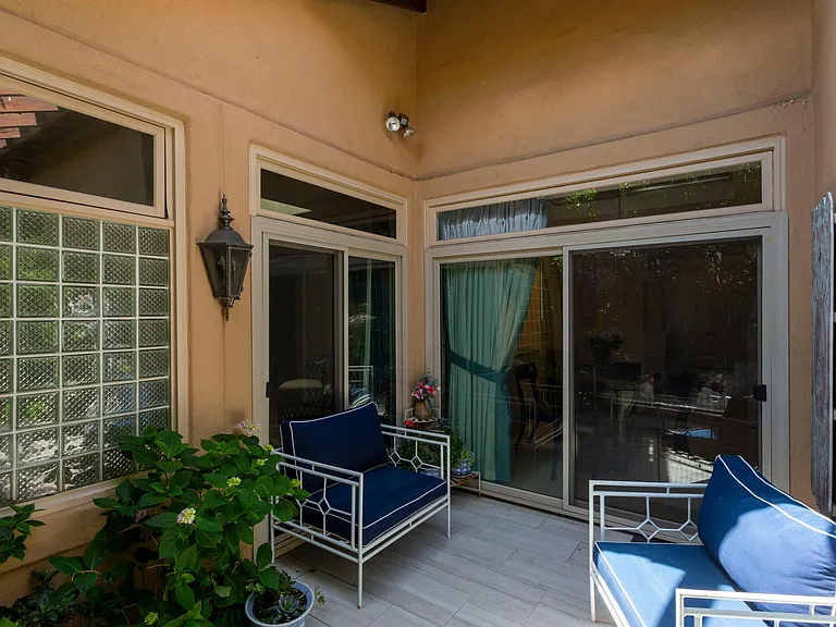 Patio area off the kitchen area