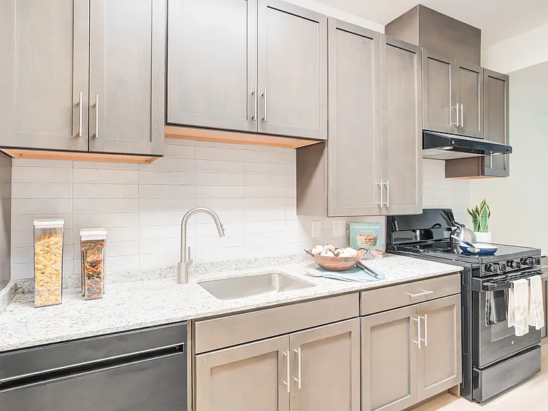 Large Open Kitchen- A 1BR-H ANSI Accessible Floor Plan