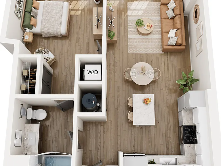 1BR Type F 1BR Type F