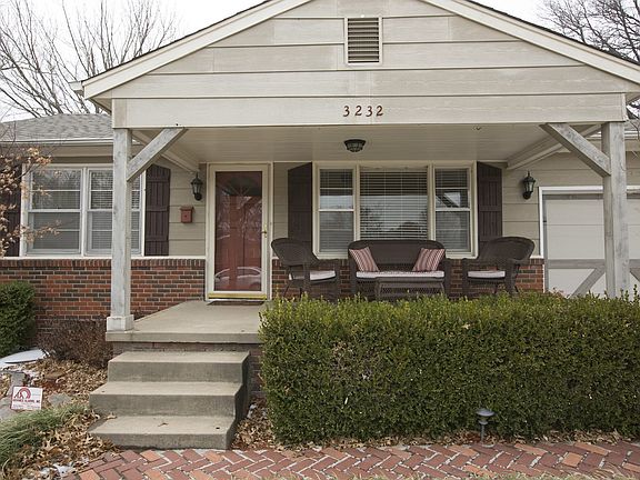 Large, covered front porch