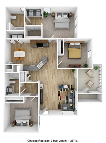 Floor plan Chateau with Garage