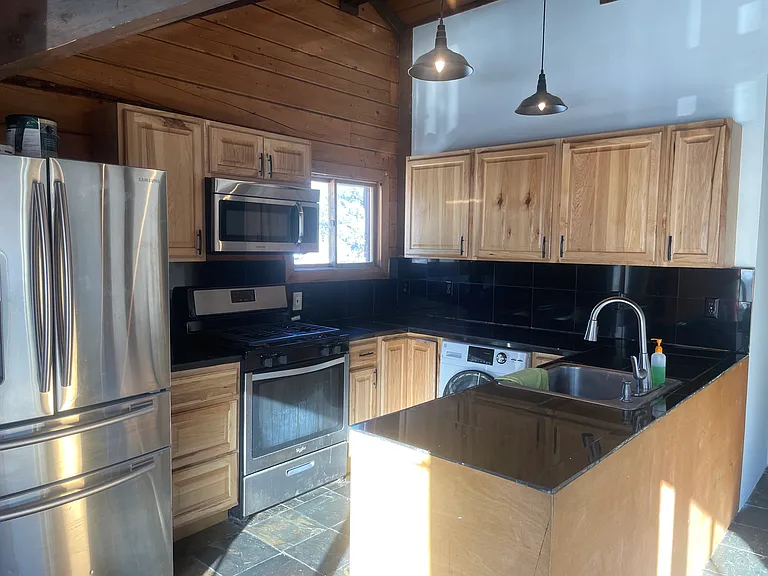 Stainless steel appliances and gas stove