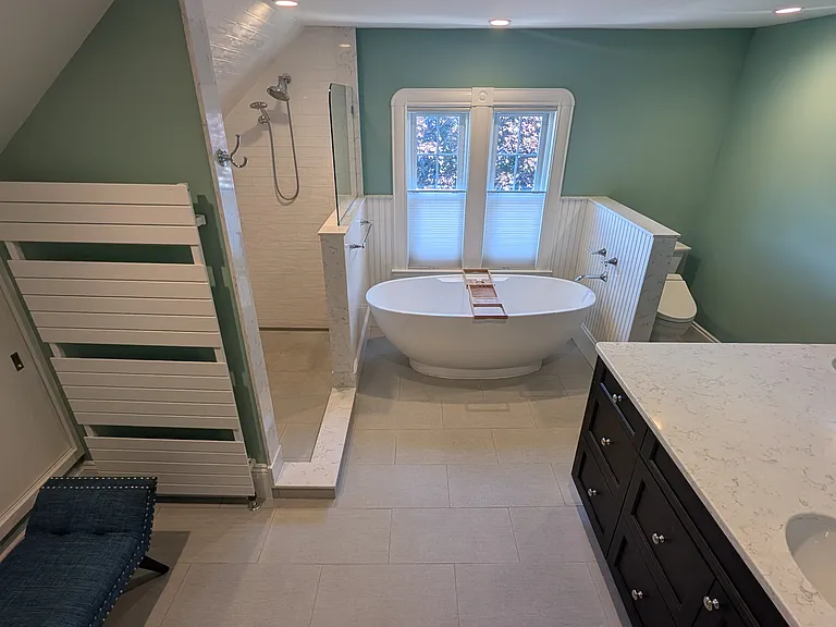 Primary bath on 3rd floor