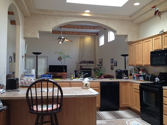 view from kitchen to great-room
